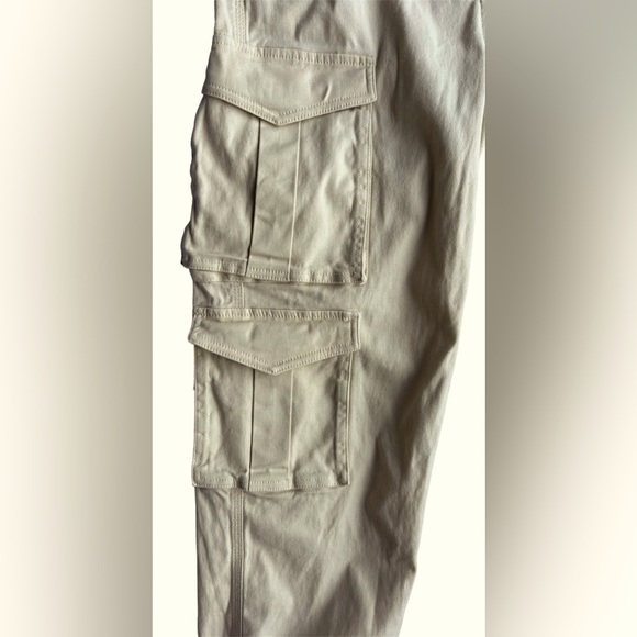 Oak + Fort Cotton Cargo Pants Cream Size Medium - Picture 7 of 10